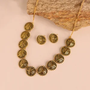 woven wonders swirled collar necklace set